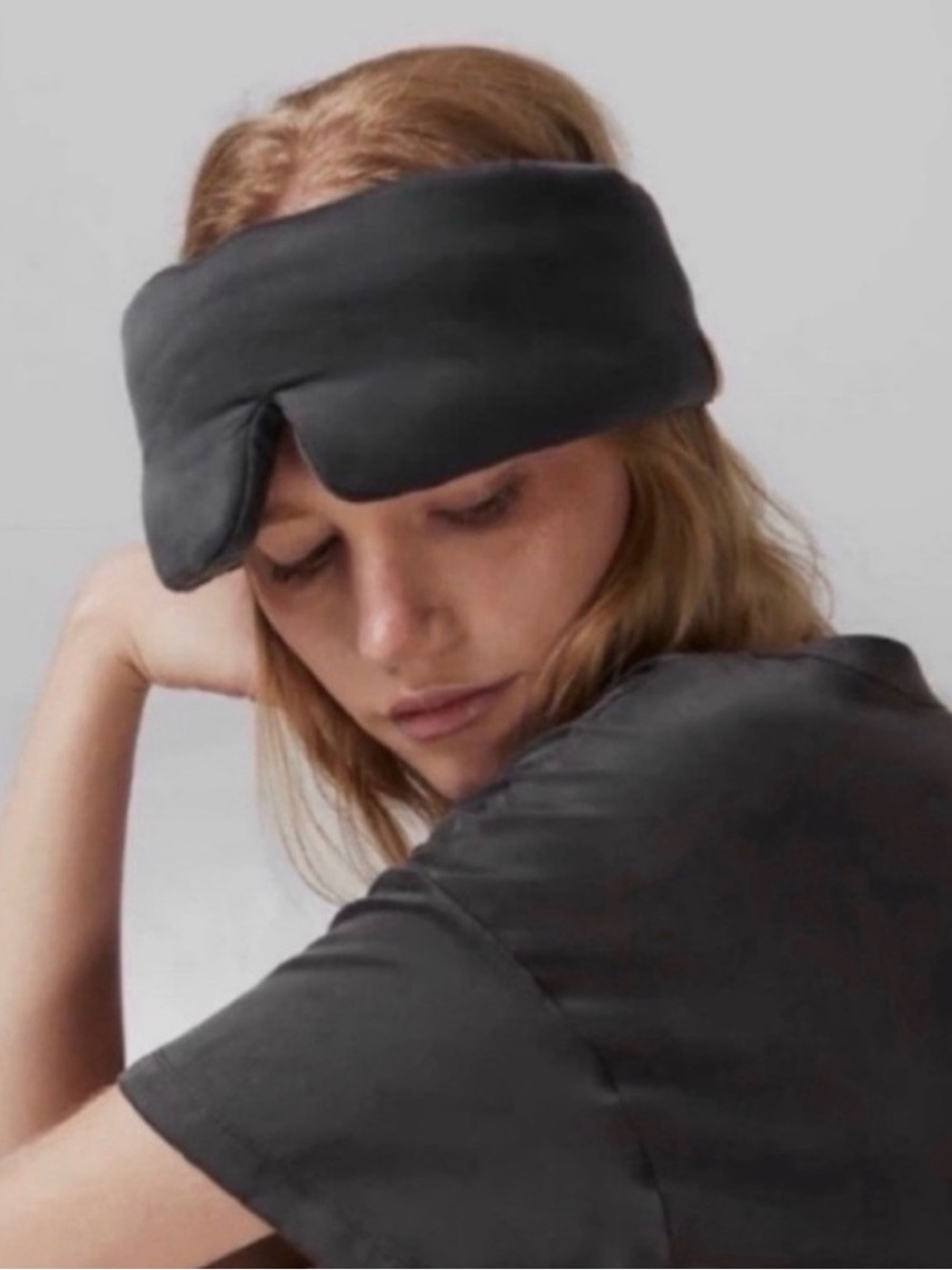 EUC Charcoal Gray Padded Lunya Sleep Mask